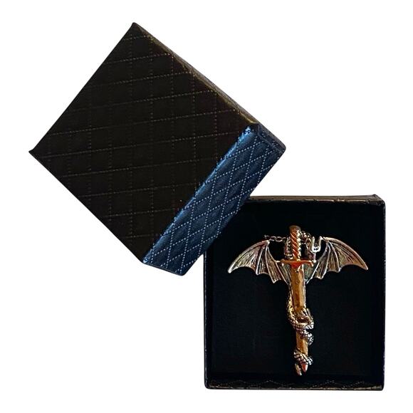 Dragon Jewelry Set – Fantasy Necklace & Bracelet, Gothic Medieval Accessories - Picture 8 of 9